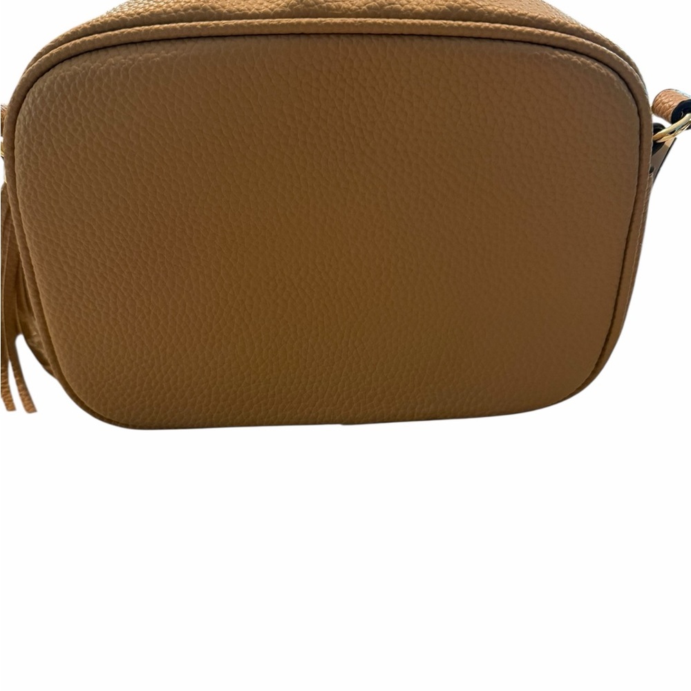 Gucci soho disco Pebbled Tan Leather Crossbody with Embossed Double G - Picture 3 of 8